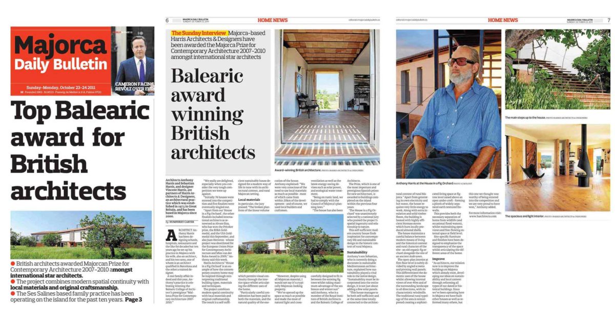 AWARDS. Balearic Chapter of Architects – BEST HOUSE 2007-10